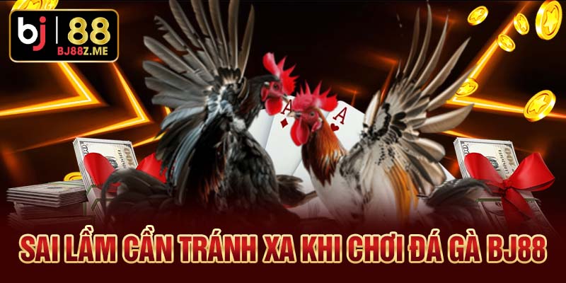 Sai lầm cần tránh xa khi chơi đá gà BJ88