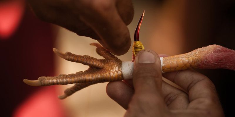 Gà nòi Việt Nam rất thích hợp để kết hợp các loại vũ khí như cựa sắt
